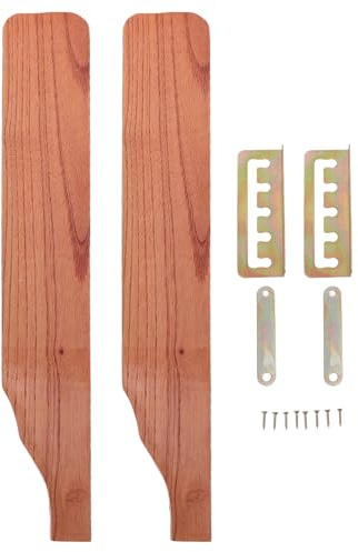 FESTFENDS Ersatz-Armlehnenpolster aus Holz für Liegestühle, Gartenstuhl-Armlehnen, verstellbare Armlehnenstützen für Terrassenliegen, Armlehnenpolster für Bürostühle im Homeoffice