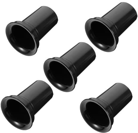 iplusmile 5 Pezzi Tubo in Plastica per Woofer Bass Reflex Porta Aria Altoparlante Resistente Agli Urti e All'usura per Speaker Portatile e Home Speaker Nero