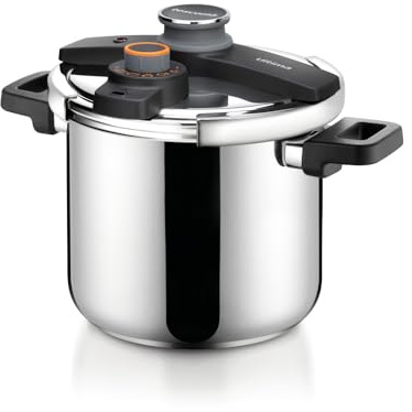 Tescoma 702767 Pentola a Pressione, Acciaio Inossidabile, Argento, 22 cm