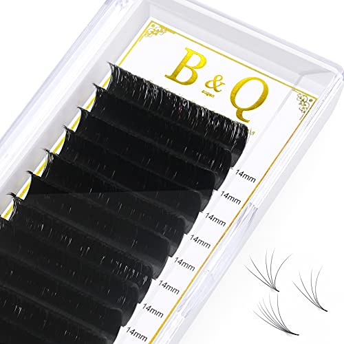 1 Tray Selbstfächernde Wimpern D-0.07-11 Easy Fan Lashes für Volumentechnik D Curl Wimpernextensions 0.07 Stärke Volumen Wimpern Einzelne Länge Schwarz(11 mm, 1 Tray D-0.07)