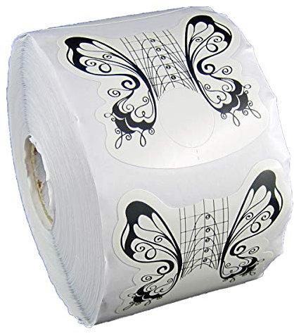 500 Stück FO-72 Nagelschablonen Selbstklebende Verlängerungsfolie Modellierschablonen Schablonen für künstliche Fingernagel