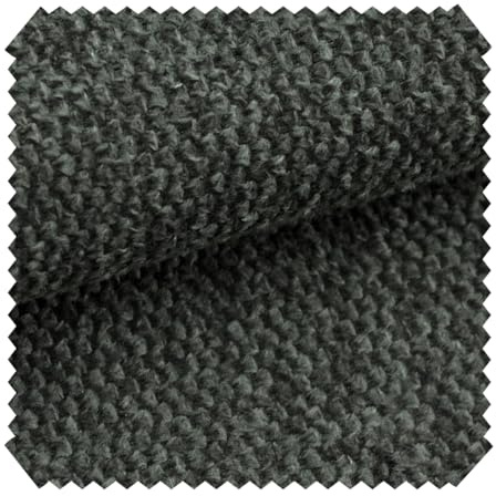 novely® MATERA - Grob Gewebter Mélange Möbelstoff - UV-Beständiger Polsterstoff - Pflegeleichte Meterware 1lfm | Farbe: 05 Anthrazit
