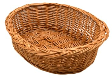 MyBer Katzenliege, Korb, Hundeliege, Katzenbett, Hundebett Haustier Sofa Liege Bett aus Weide K5-101 (BTH 72cm/53cm/21cm)