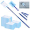 50 Tücher für Swiffer Staubmagnet Nachfüllpack Set Staubmagnet Staubwedel für Swiffer Duster Tücher mit 1 Handgriff, 1 Teleskopstange Reinigungsstaub Staubtuch Nachfüllung für Tierhaare Staub Schmutz