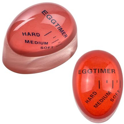 Egg Timer,2 PCS Generic Egg Timers for Boiling Eggs Colour-Changing Time Timer Easy to Use Reusable Highly Accurate Breakfast Cooking Compact Kitchen Tools and Gadgets for Home