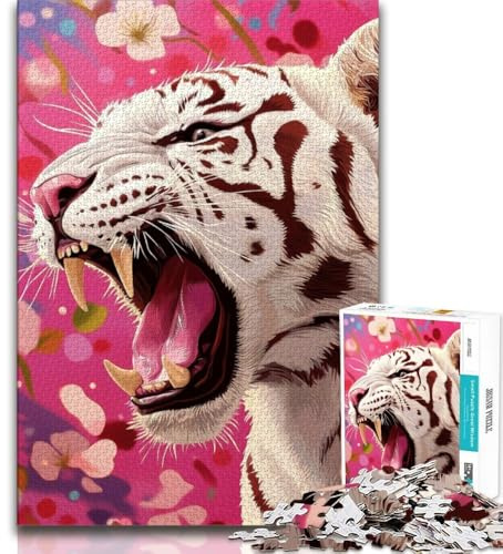 Puzzle für Erwachsene 1000 Teile Fantasy Tiger 1000 Teile für Erwachsene Quizspiel ganze Familie 75x50cm