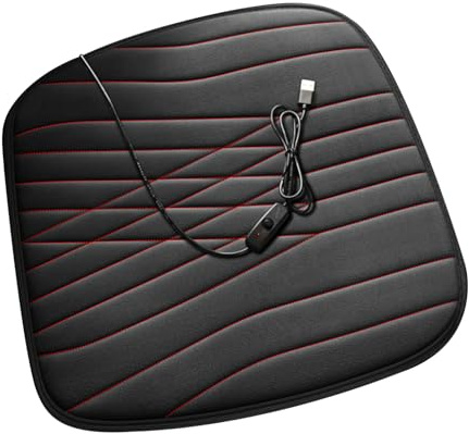 Cojín De Asiento Con Calefacción, Ajuste Universal Para Vehículos, 45x45 Cm, Funda De Asiento De Invierno Para Automóvil, Almohadilla Con Calefacción Para Automóvil, Fácil De Enchufar Y Usar, Para Aut
