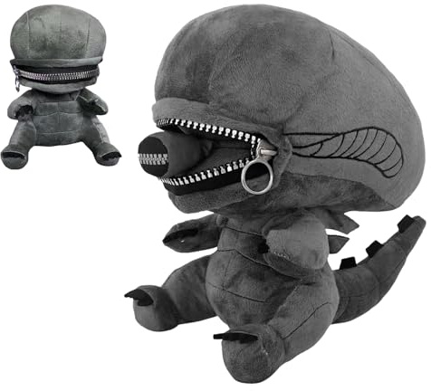 Personnage de Film en Peluche Xenomorph, Peluche Alien Xenomorph Zippermouth, Jouet en Peluche XE-nomorph, Jouets en Peluche Extraterrestre Douce, Peluche XE-nomorph, pour Les Fans Présents