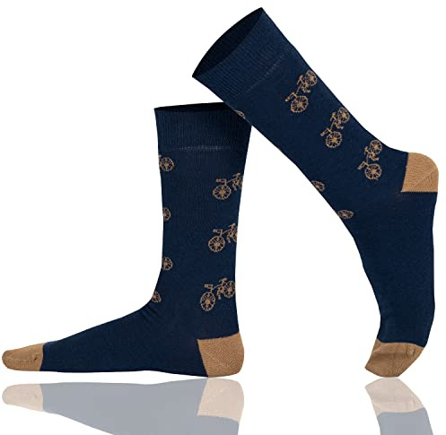 Mysocks Unisex Knöchelsocken Navy Fahrrad