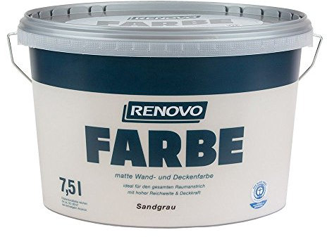 Farbe Sandgrau 8527 7,5 L Wand- und Deckenfarbe RENOVO
