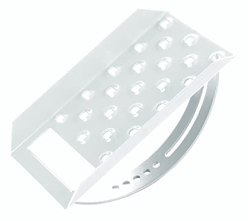 PAROTEC Laufrost 25x15cm Dachtritt Steigtritt Einzeltritt Silber | Kaminpodest, Laufgitter, Gitterrost, verzinkter Stahl, Korrosionsschutz, Dachkommunikationssystem