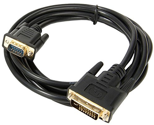 Cable de pantalla DVI-A (M) a HD-15 VGA (M) de 10 pies