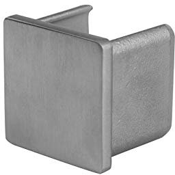 Cosch Edelstahl Kappe für Nutrohr Vierkant V2A Edelstahl (Rohranschluss 30 x 30 mm)