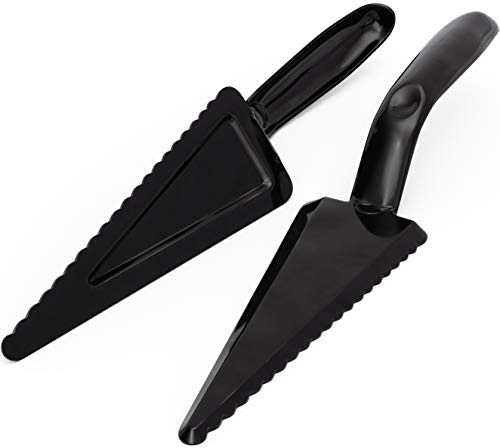 Heavy Duty, Recyclable 10 Dessert Servers 12 Pack. Perfect for Serving Pie, Cake and Pizza. Best Disposable Plastic Cutters for a Wedding or Birthday Party. Great Shovel Slicers for Catering Events