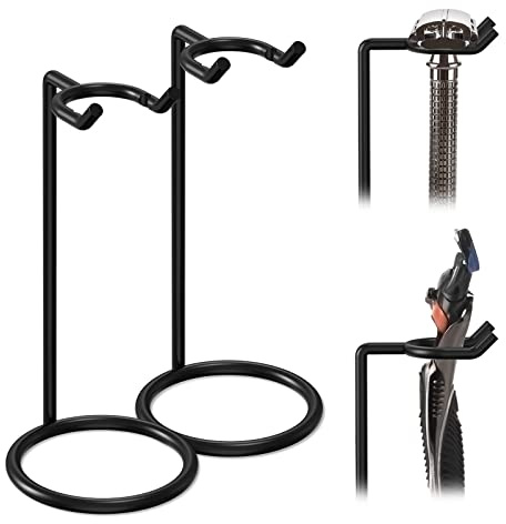 Linkidea 2-pack säkerhets rakhyvelstativ, rostfritt stål rakborsthållare, bas för män kompatibel med säkerhetsrakhyvel, Fusion 5 Proshield, Mach 3 Classic (svart)