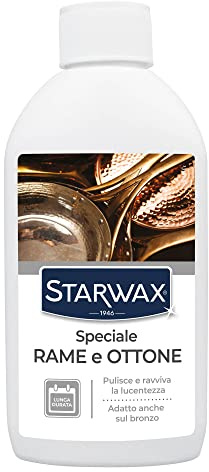 STARWAX Speciale rame, bronzo e ottone, 250ml | Pulisce, smacchia, ravviva la lucentezza, effetto lunga durata, senza ammoniaca