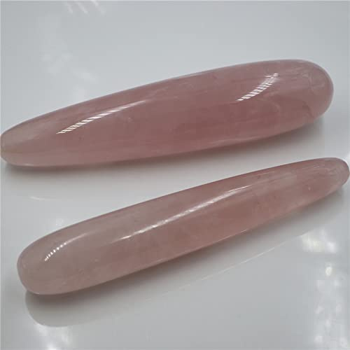 18 Cm Naturel Rose Quartz Cristal Baguette Personnalité Rose Quartz Massage Bâton Pierre Précieuse Barre,18-4 Cm