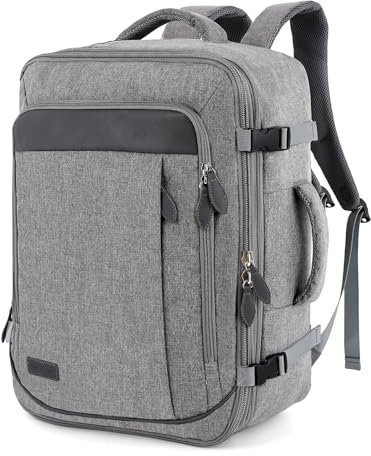 TAN.TOMI Handgepäck Rucksack, Reiserucksack Handgepäck Flugzeug, 51x37x18 Reiserucksack Erweiterbar Rucksack Männer Frauen für Flugzeug Reisen Outdoor Tagesrucksack