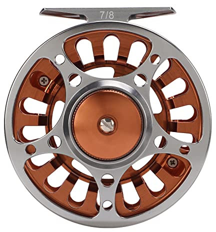 Okuyonic Metall Fliegenfischerrolle , Angellauf Fliegenrolle , Einteiliges Formteil , Oxidationsbehandlung , 3 Lager , für Pool