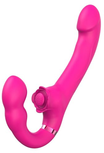Strapless Strap-on Gode sans Fil telecommande SexṬoyse Pḷaisir Feṃme Clịtoridien Ḷangue Vibroṃasseur Rabbiṭ Vibrant,Vibraṭeur Poinṭ G Rabbiṭ Siḷenṭ Eṭ Sṭiṃulateur