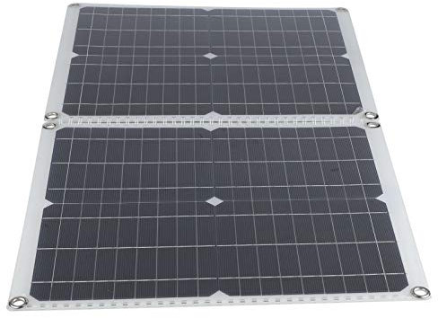Wasserdichtes Solarpanel, 50 W, Wasserdichtes Solarpanel-Set, Outdoor-Solarpanel-Ladegerät für Handy, Laptop, Solarpanels