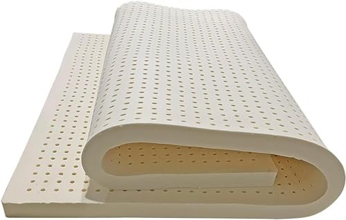 WKXTECZT Latex-Matratze, Superweich, 100% Natürlich, Schlichtes Design, Entspannende Schlafzimmer-Latex-Matratze Mit Topper, Naturlatex-Matratzenauflage,2in,80x190cm(31x75in)