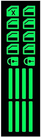 Adesivo per auto, con pulsante multifunzione, luminoso, adesivo luminoso per auto, interruttore relè, pannello decorativo, pannello degli strumenti, pulsante luminoso