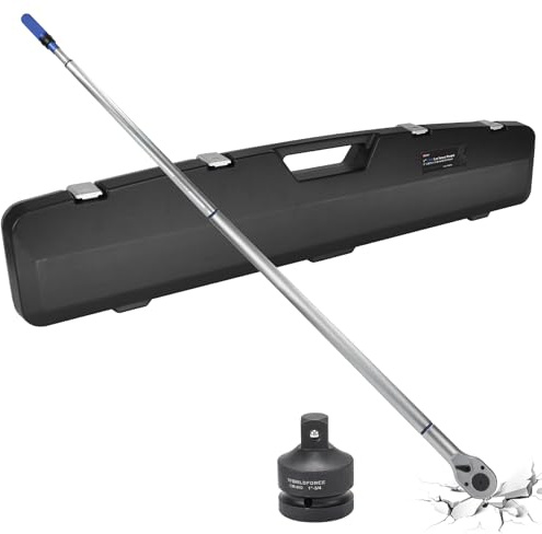 UYECOVE Clé Dynamométrique 1, Clé de Torsion 300-1500Nm, Précision ±3% clef dynamometrique, 24 Dents clés dynamométriques pour Vélo y Moto