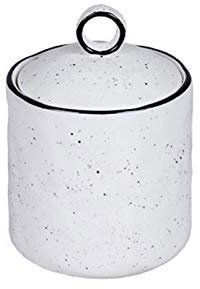 QXSJEDYCH zuccheriera Zuccheriera in ceramica Cubo di caffè Zuccheriera Barattolo ermetico Barattolo di stoccaggio Barattolo di stoccaggio semplice for la casa Barattolo di spezie creativo con coperch