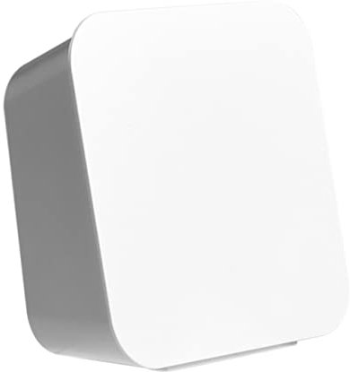 RORPOIR Flip Deckel Aufbewahrungsbox Baumwollpadshalter Wand Organizer Rostfrei Selbsklebend Für Badezimmer Küchennutzung Weiß
