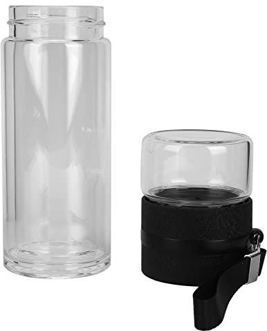 KIMISS Tee-Se-Ion, Trennflasche, Doppelwandiges Glas-Ei, Wasserglas-Teeflasche, Doppelt, Heimbüro, Trinkzubehör, Trinkflaschen, Becher