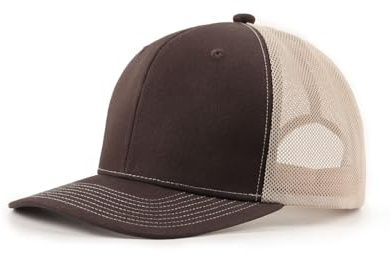 Zylioo M/L/XL/XXL nättruckerkeps stort huvud, sommar löpning sportkeps storlek 57–64 cm, UV-skyddande basebollkeps, Brun och vit, XL-XXL