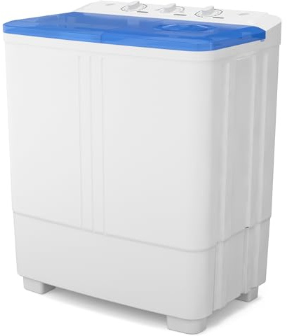 Auertech 20 Lbs Portable Washing Machine, Portable Washer for Apartment with 12 Lbs Washer, 8 Lbs Spinner, Mini Compact Top Load Washing Machine for RV Dorm