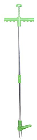Long Handle Stand Up Weed Puller Tool Steel Claws for Dandelion & Root Removal, Remover Cutter Tool Fork Garden Tool 50*22.5*5cm Ergonomic Garden & Lawn Handheld Weed Puller Root Remover Weeder Tool
