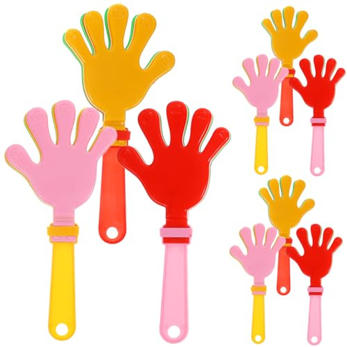 MAGICLULU 20pezzi Battimani per Ragazzo Ragazza di Gioco Rumori per Eventi Sportivi Rumori da Festa per Feste e Celebrazioni Materiale Plastico Sicuro e Portatile