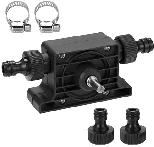 Pompe à Perceuse pour Eau et Huile – Capacité 40L/min – Raccords 3/4 – Pour Aquarium, Chauffage, Garage et Cave