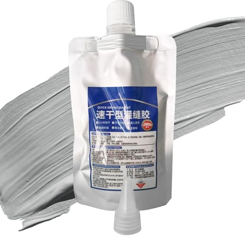 Sellador De Lechada De Poliurea Liquido,200g Sellador Impermeable Reparación Hormigón,SelladorDe Grietas De Hormigón,Pegamento De Calafateo De Secado Rápido Para Exteriores, Terrazas, Canaletas