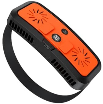 Xinsheinelry Gadget Raffreddamento Ricaricabile A velocità Regolabile con Ventola da Cintura Indossabile Leggera per Escursionismo Pesca Dispositivo Raffreddamento da Lavoro All'aperto