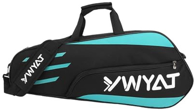 TISHITA Badminton Racket Tasche Sporttasche Schutz Hülle Oxford Stoff Großes Fassungsvermögen Leicht Wasserabweisend für Schule Outdoor Fitnessstudio Freizeit