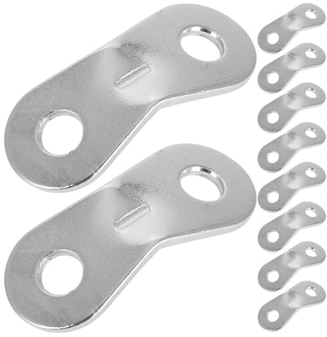 Cabilock 10 Tensores Ajustables para Tienda de Campaña, Aluminio Resistente, Color Plateado, para Camping y Senderismo al Aire Libre, Accesorios Compactos y Fáciles de Transportar