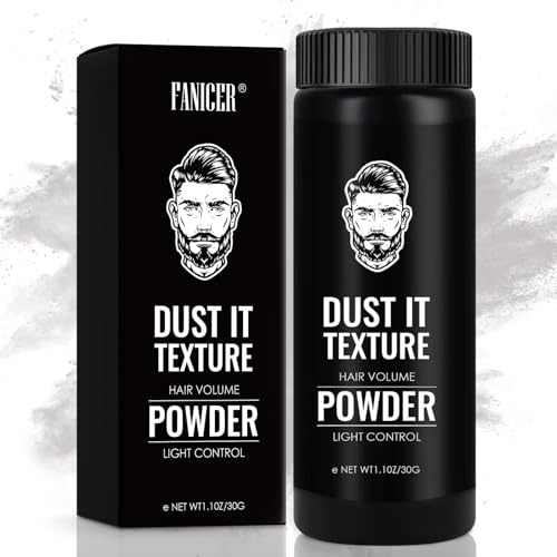 Hair Styling Powder, Polvo de peinado, Polvos Texturizantes Pelo Hombre, Máximo Aumento de Volumen y Textura, Mate/no Graso/Duradera/, Aptopara Todo Tipo de Cabellos