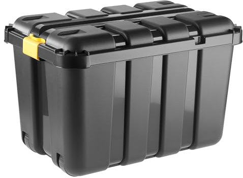 Tontarelli BoxOne Porta-Attrezzi, 140 L, 79 x 52 x h 52 cm, Nero/Ambra