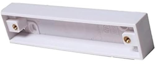 Merriway BH04526 Aufputzdose für 2-fach-Zargenschalter, Weiß
