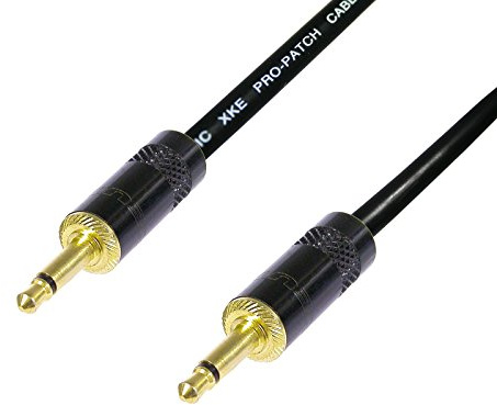 AV Link Cable. 3.5mm Mono Mini jack to 3.5mm Mono Mini Jack Lead. Audio Data DC (10m, Black)