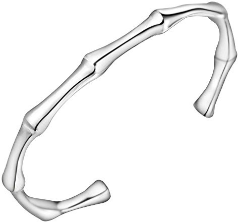 Onefeart 925 Sterling Silber Armband Für Frauen Armreif Für Mädchen Bambus Form Opening Armreif Durchmesser 5.8CM