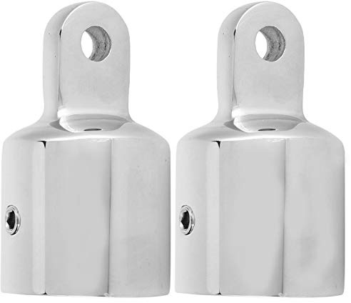 Alomejor Boat Eye End Cap Edelstahl Eye End Fitting für Boot Bimini Top Cap Fitting Hardware 22mm 25mm