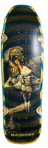 Galenskap Halftone Son skateboard däck grön virvel 24 cm
