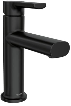 Moen 84794BL Meena Single-Handle Lavatory Faucet, Matte Black