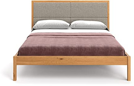 Moon-Bett aus aus Massivholz Eiche, Skandinavisches Design, 200x220 cm