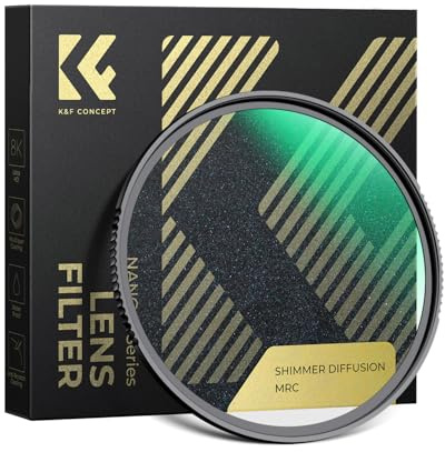 K&F CONCEPT 62mm Shimmer Diffusion Filter für Portraitfotografie | Shimmer Diffusion Filter mit Nano-Beschichtung für Videoaufnahmen/Portraitfotografie,Nano-Xcel,FE706